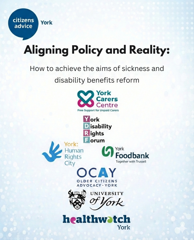 Aligning Policy and Reality report by Citizens Advice York and partners